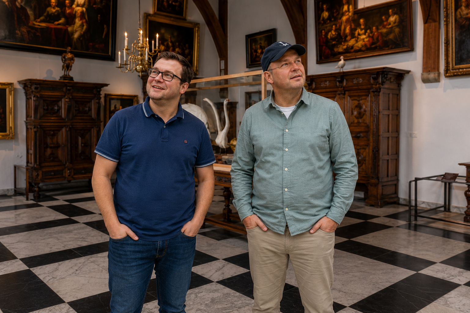 Het Muiderslot maakte veel indruk. Vooral de ridderzaal, de keuken en de eetzaal vielen in de smaak. Jeroen had meteen een favoriet.